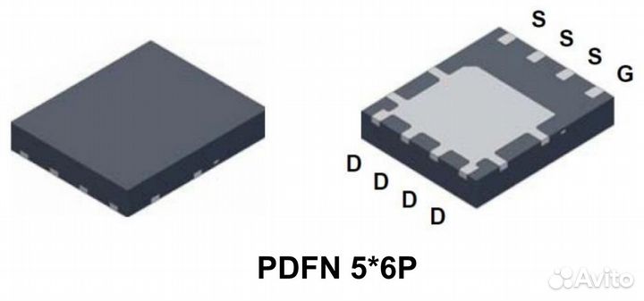 Микросхема PK648BA N-Channel mosfet 30V 75A pdfn5