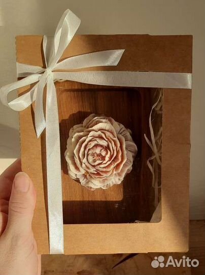 Подарочный набор: Дубовая менажница и Пион