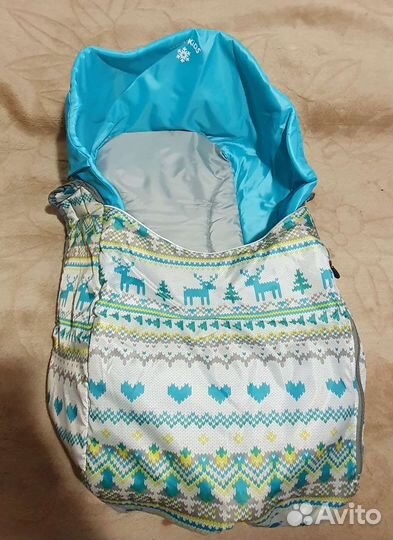 Сиденье на санки с чехлом для ног на молнии