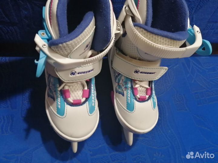Детские раздвижные коньки размер 26-30