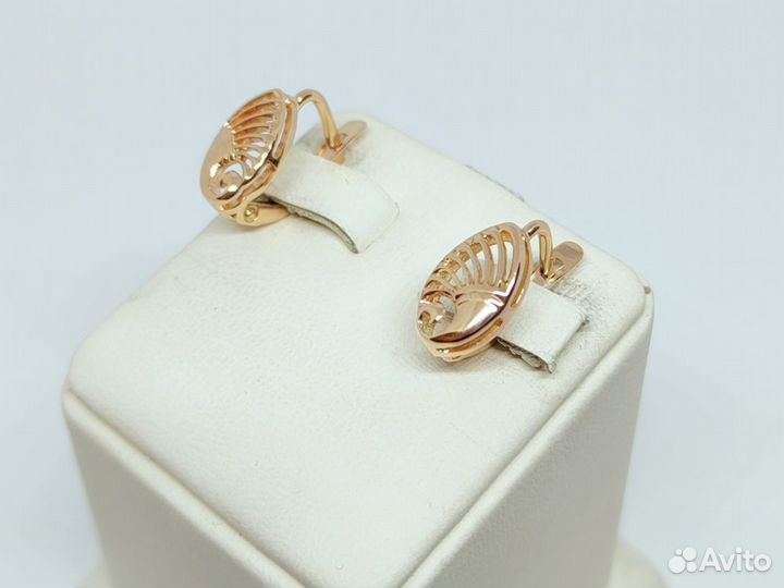 Серьги без камня 585 (жил)