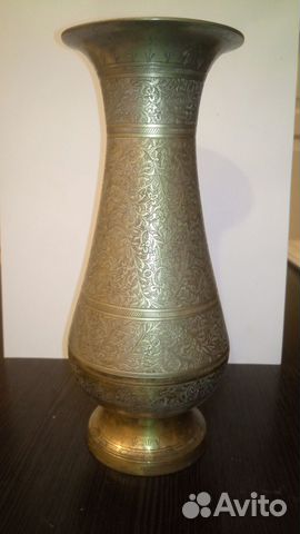 Ваза латунная. Индия 1970-е