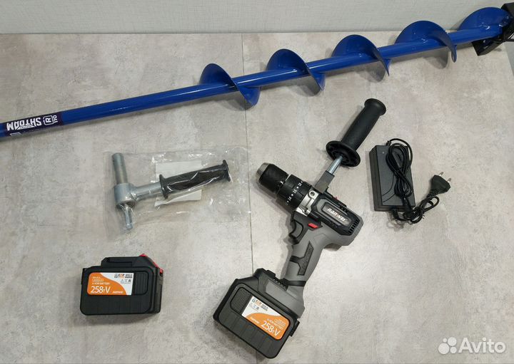 Ледоруб Nanwei 150Nm 2 Акб 6Ah + Шнек Тонар 110мм