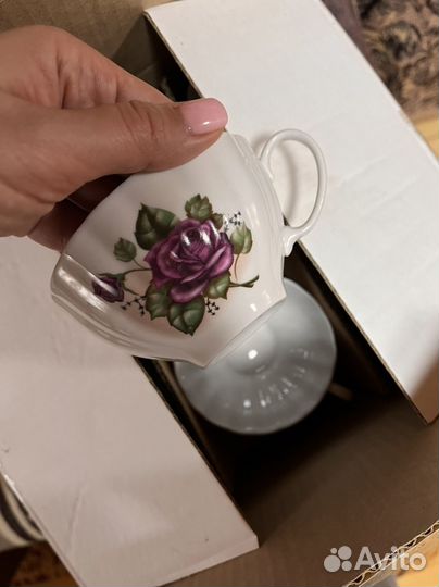 Сервиз чайный Дулево Роза 15 предметов