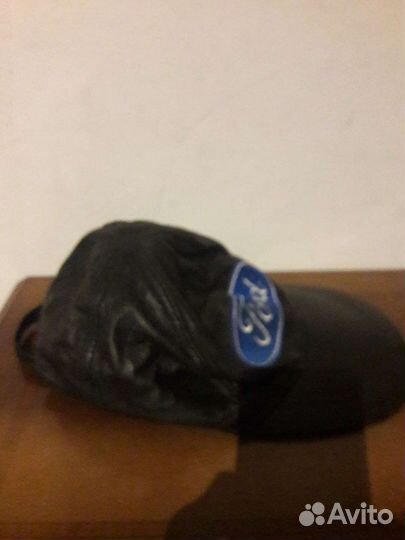 Бейсболка кожаная мужская
