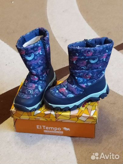 Ботинки для девочки зима 30 размер