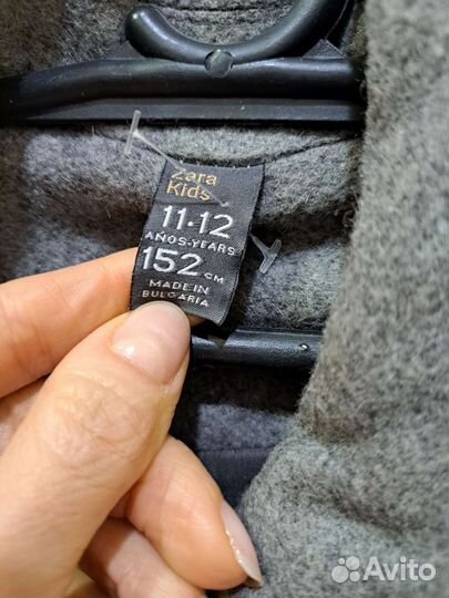 Пальто для девочки zara 152