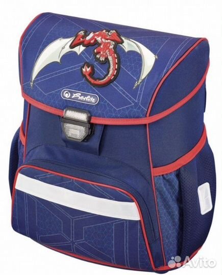 Ранец портфель Herlitz Loop Red Robo Dragon