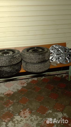 Зимние колеса r15 с дисками на Киа Рио