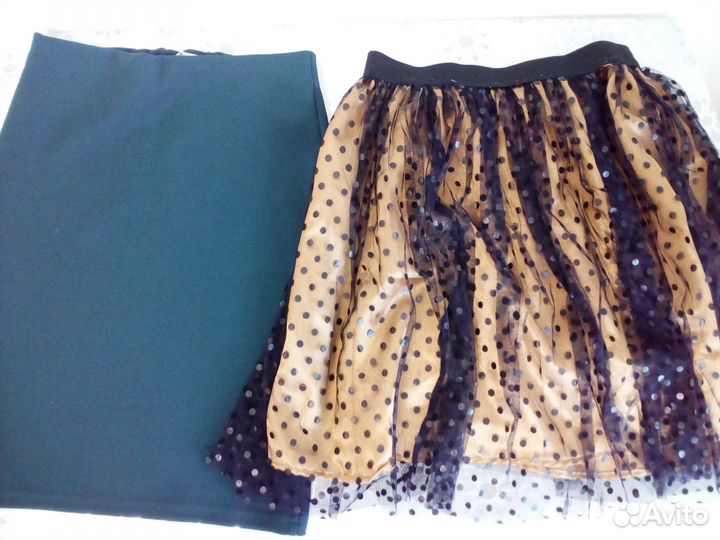 Лонгслив юбка футболка пакетом 140-146 40-42 XS-S