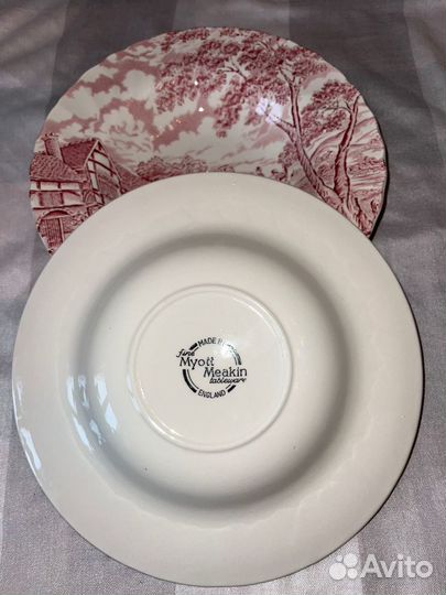 Тарелки суповые Myott Meakin,Англия,разных серий