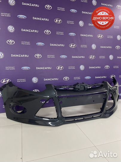 Бампер Передний Ford Focus 3 темно-серый bmze