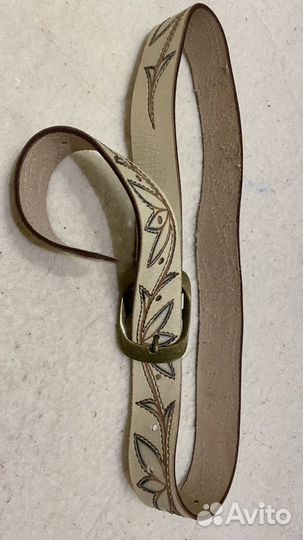 Пояс кожаный с рисунком
