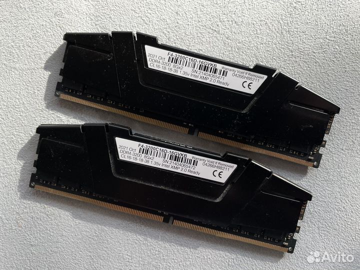 Оперативная память DDR4 3200 G.Skill ripjaws 16 гб
