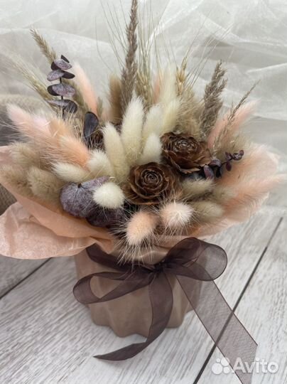 Букеты из сухоцветов