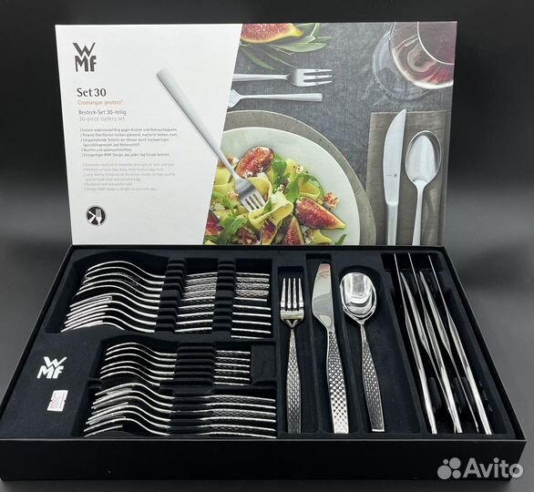 WMF Cromargan protect набор столовых приборов на 6 персон / 30 предмета sentic