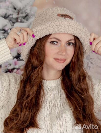 Панама зимняя меховая женская