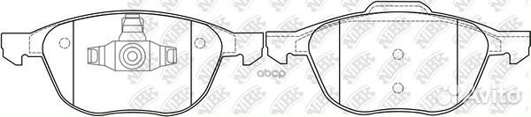 Колодки тормозные дисковые перед PN0365 NiBK