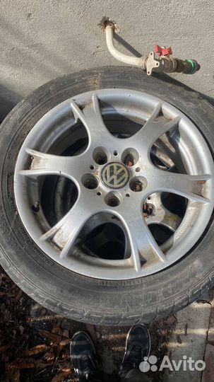 Колеса на литых дисках volkswagen с шинами