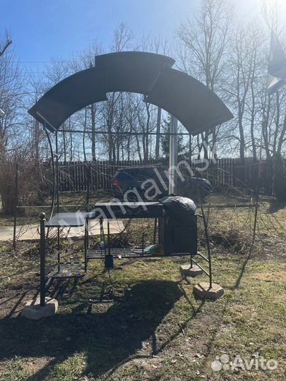 Кованные мангалы с крышей