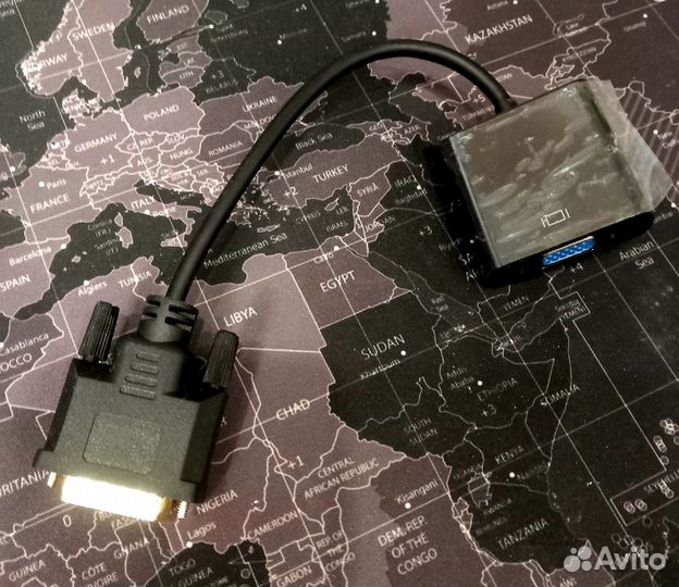 Переходник адаптер с DVI-D к VGA