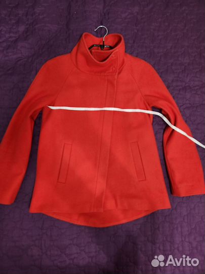 Пальто укороченное, benetton,44-46 разм