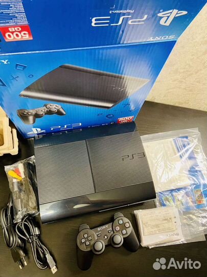 PS3 Super Slim + 200 Игр