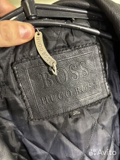 Кожаная куртка мужская Hugo Boss