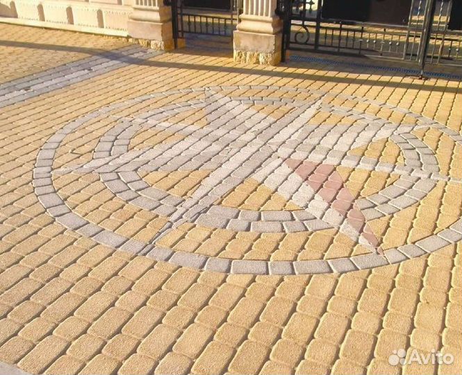 Тротуарная плитка Классико, брусчатка, все цвета