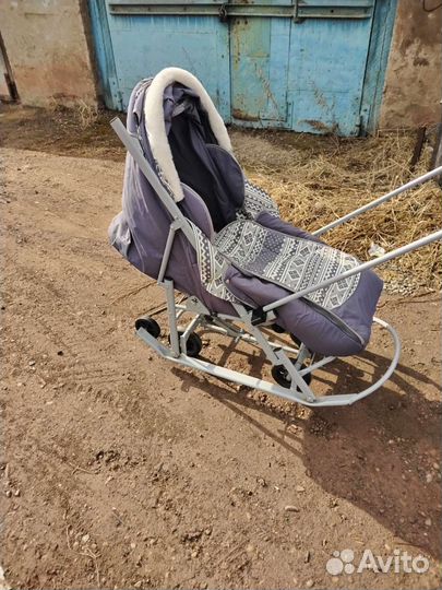Детские санки коляска