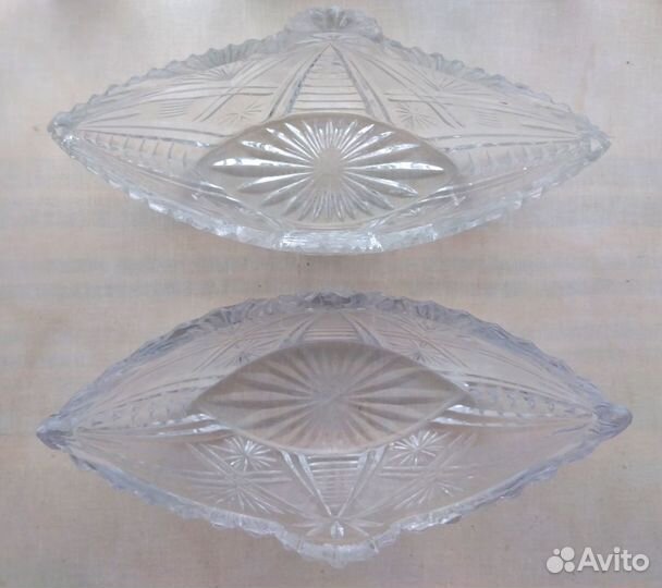 Хрустальная ладья 2 шт