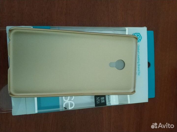 Чехол мейзу мх6. Новый. Цвет золото