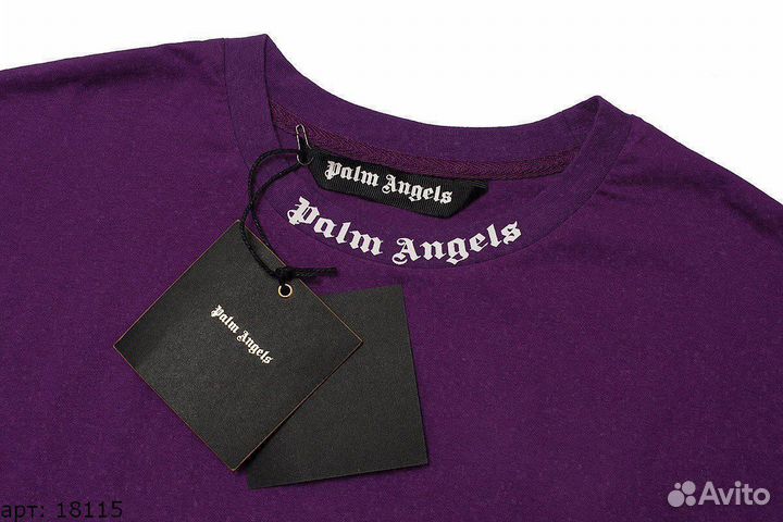 Футболка Palm Angels фиолетовая