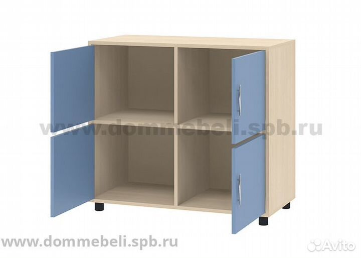 Тумба 4-дв. 7.01 Дельта дуб молочный/салатовый