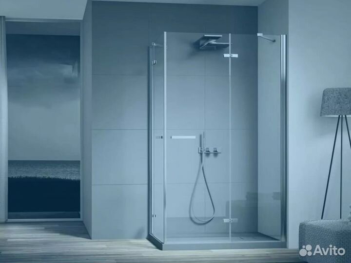 Стеклянная душевая под заказ
