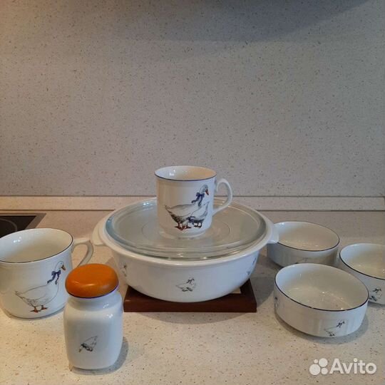 Посуда чехия гуси