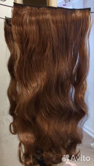 Шиньон на заколках 45см