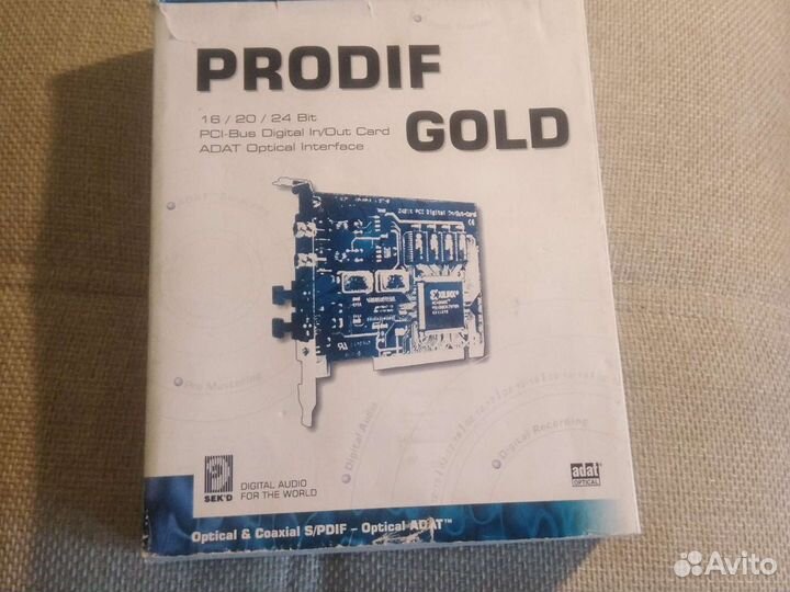 Sek d Prodif Gold плата ввода/вывода аудио