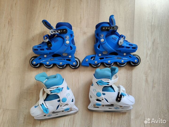 Роликовые коньки детские раздвижные