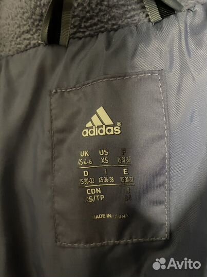 Пуховик Adidas зимний женский