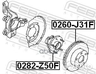 Ступица колеса перед прав/лев 0282Z50F Febest