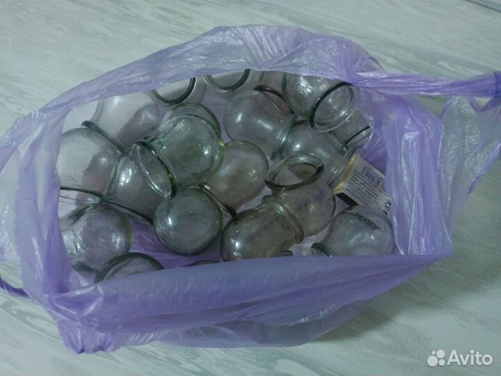 Банки стеклянные медицинские