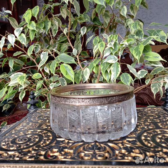 Хрустальные предметы с серебром 875пр