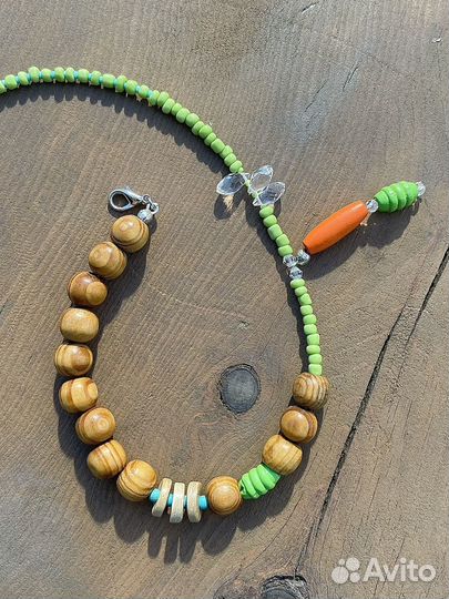 Бусы для сумки / крупный чокер