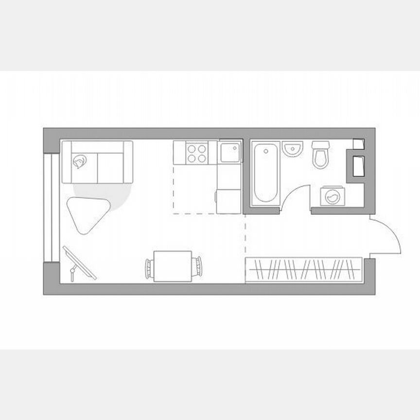 Квартира-студия, 26 м², 8/25 эт.