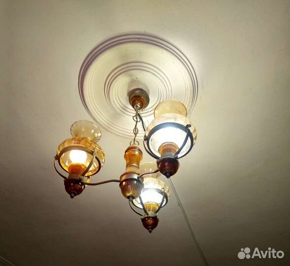 Люстра потолочная бу