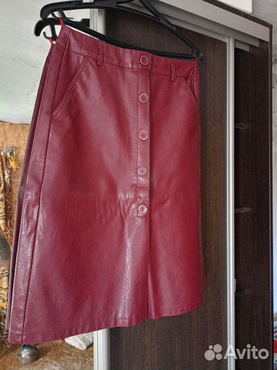 Кожаная юбка