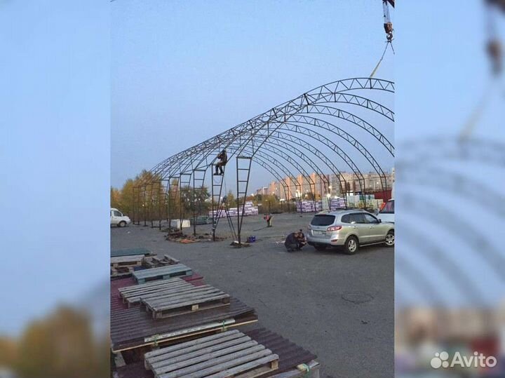 Арочный ангар тип «В» 20х50м