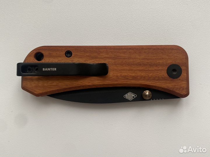 Складной нож We Knife Banter blackwash сталь S35VN