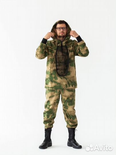 Костюм горка на флисе мужской камуфляж зима лето